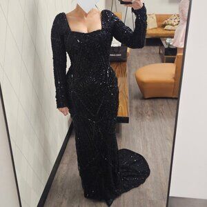 Albina Dyla Custom Designer Beaded Dress